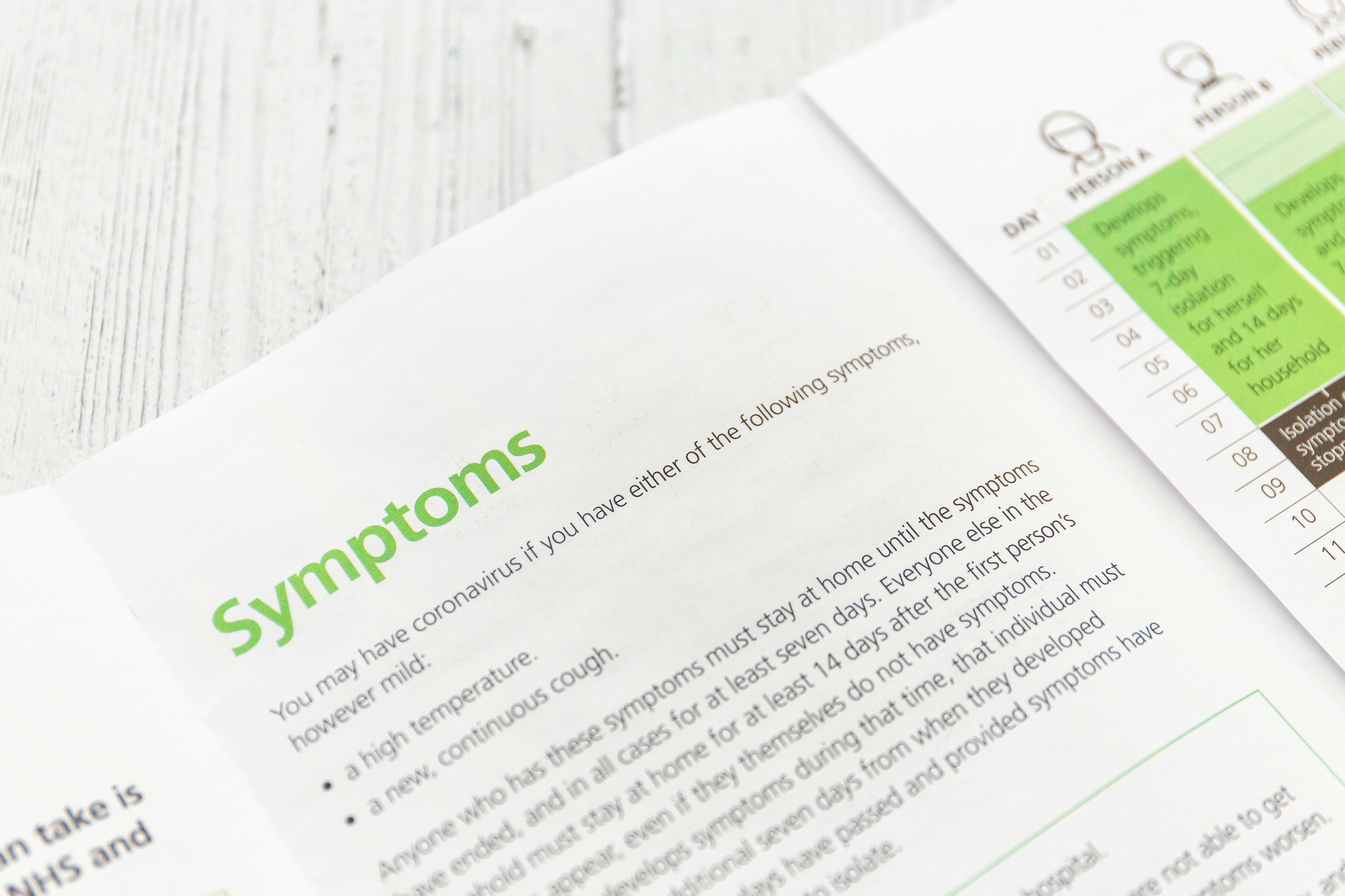 Coronavirus Stay at home. Save the NHS, protect lives. Leaflet from the government with advice.